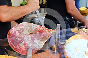 Grilled mixed meat at the village festival