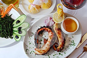 Grilled octopus