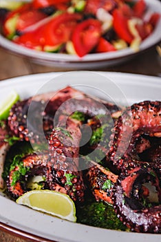 Grilled octopus