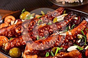 Grilled octopus plate