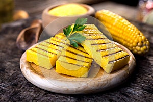 Grilled polenta