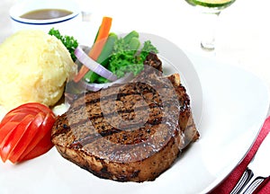 Grilled pork chop