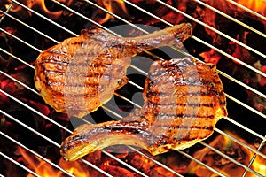 Grilled pork chops