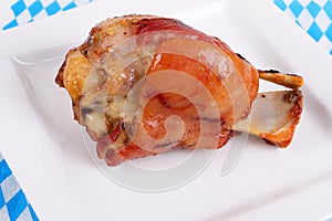 A grilled pork knuckle