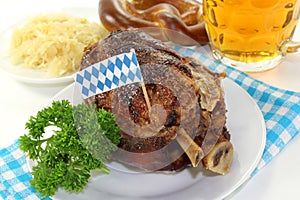 Grilled pork knuckle