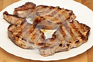 Grilled pork meat