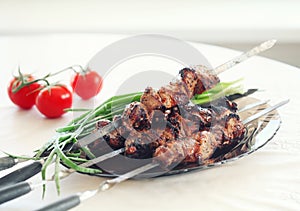 Grilled pork meat