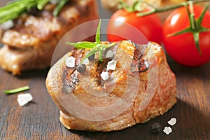 Grilled pork medallion