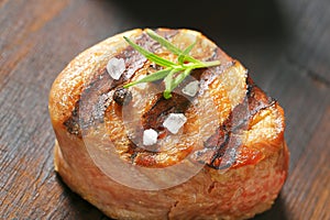 Grilled pork medallion