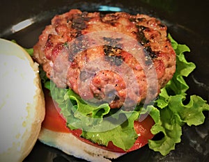 Grilled Pork Mini Hamburgers