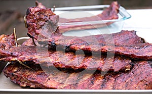 Grilled Pork Rib in the tray