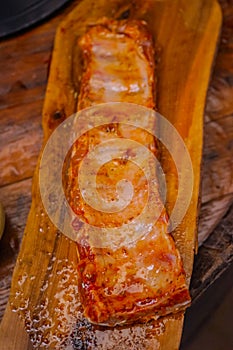 Grilled pork ribs. photo