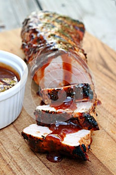 Grilled Pork Tenderloin with Glaze