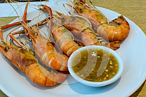 Grilled prawn