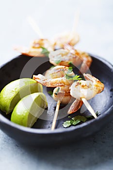 Grilled prawns