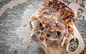 Grilled quails