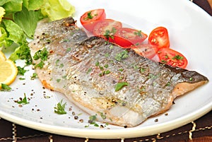 Grilled rainbow trout