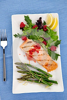 Grilled Raspberry Salmon