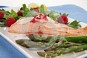 Grilled Raspberry Salmon