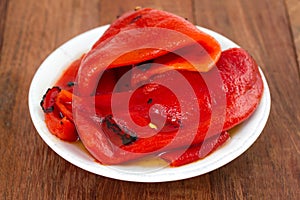 Grilled red pepper