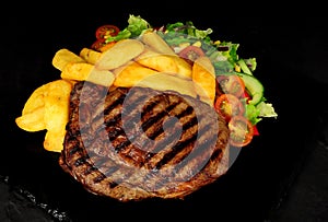 Grilled Rib Eye Steak Meal