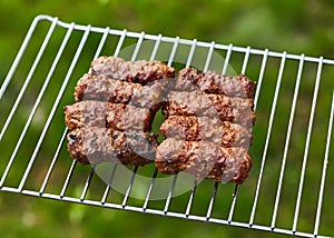 Grilled Romanian meat rolls - mititei, mici