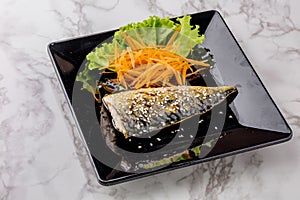 Grilled Saba with Soy Sauce