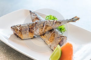 grilled saba steak