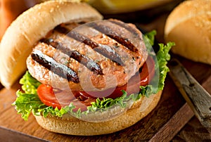 Grilled Salmon Burger