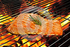 Grilled salmon