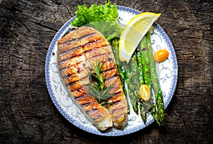 Grilled Salmon steak