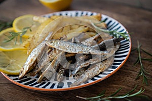 Grilled sardnie fish