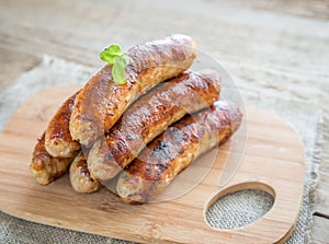 Grilled sausages