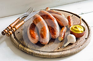 Grilled sausages