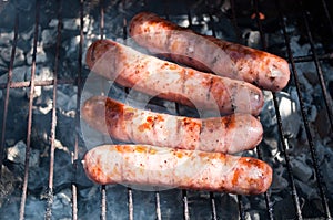 Grilled sausages