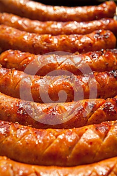 Grilled sausages