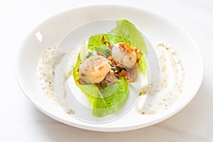 grilled scallops shell