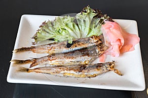 Grilled shishamo