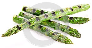Grilled shoots of asparagus. photo