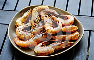 Grilled shrimps