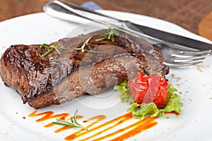 Grilled sirloin steak