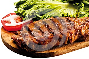 Grilled Sirloin Steak on Board