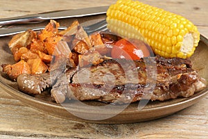 Grilled sirloin steak