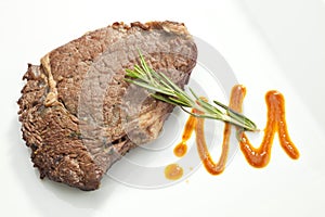 Grilled Sirloin steak with rosemary