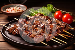 Grilled Skewered Meat Dish