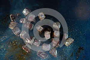 Grilled sliced Beef Steak on restaurant kitchen