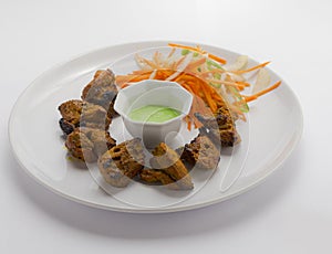 Grilled spicy lamb sola kabab photo