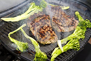 Grilled steak