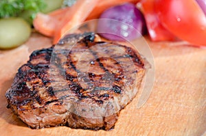 Grilled steak