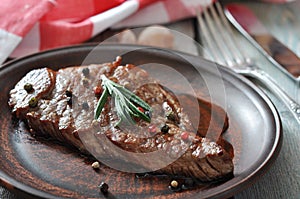 Grilled steak